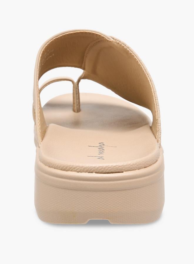 Al Waha Men Toe Loop Detail Arabic Sandals - Image 5