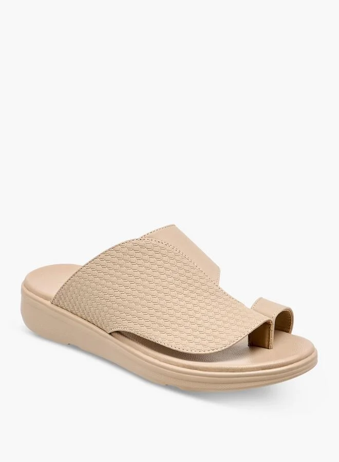 Al Waha Men Toe Loop Detail Arabic Sandals