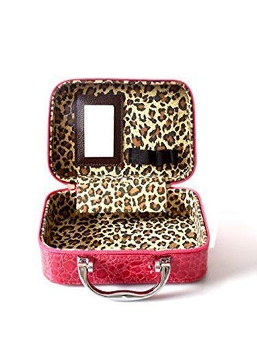 SEASPIRIT Latest Stylish Makeup Box for Women Cosmetic Storage Boxes Jewellery Organizer Toiletry Bag with Compact Magnifying Mirror for Travel Light Pink - Image 5