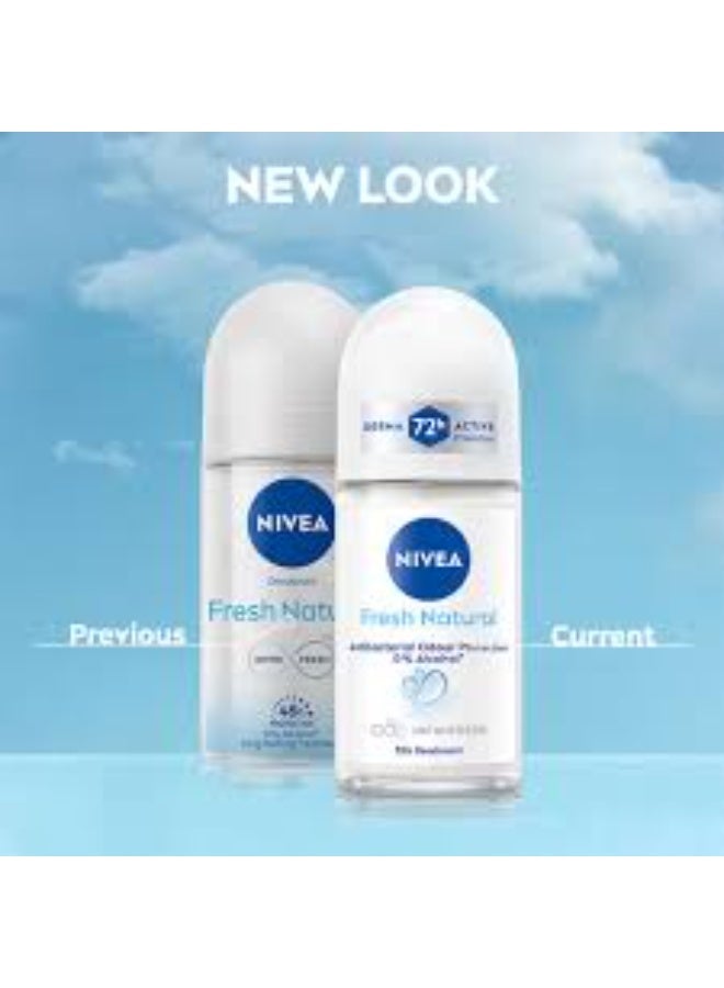 نيفيا مزيل عرق نيفيا فريش ناتشورال رول أون 50 مل - Image 2