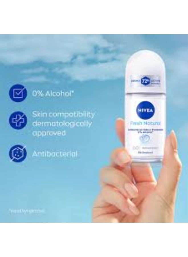 نيفيا مزيل عرق نيفيا فريش ناتشورال رول أون 50 مل - Image 3
