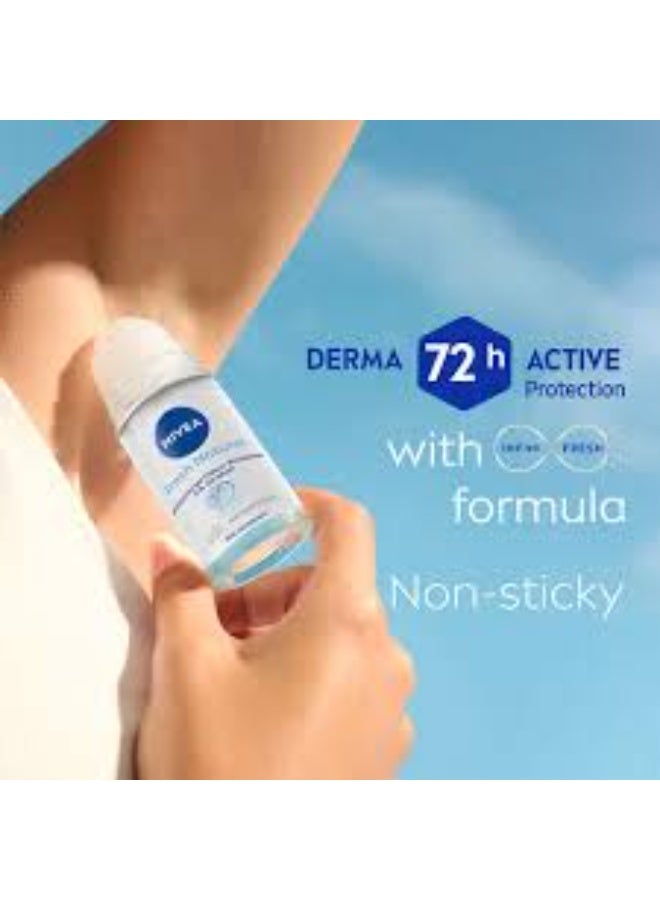 نيفيا مزيل عرق نيفيا فريش ناتشورال رول أون 50 مل - Image 4