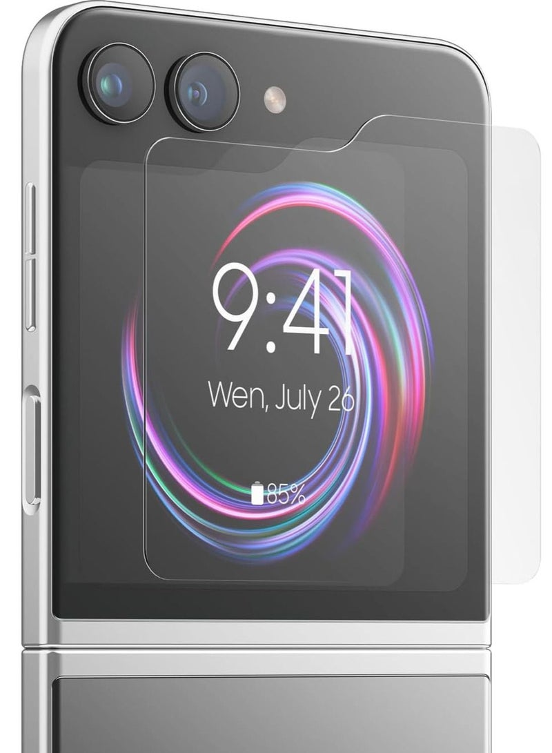 Elago Anti Fingerprint for Samsung Galaxy Z Flip 5 Outer Front Tempered Glass Screen Protector - [1 Pack]