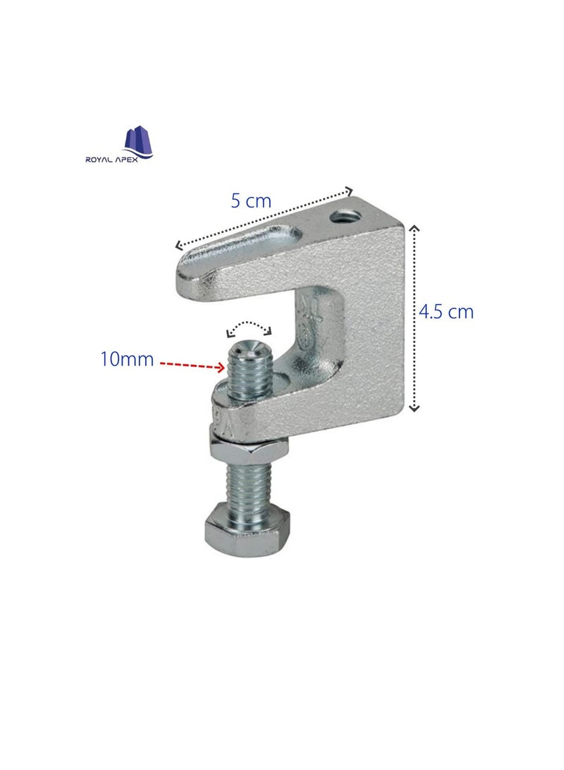High Quality Wide Mouth Galvanized Beam Clamps (2, 10mm) - Image 3