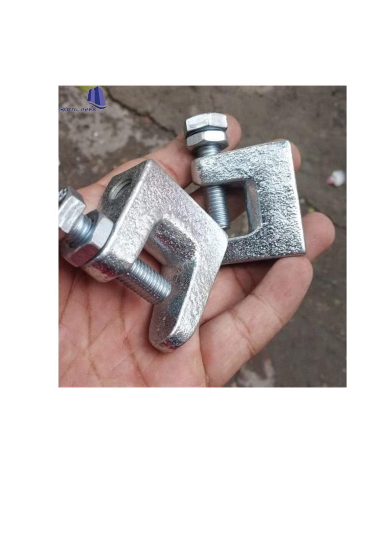 High Quality Wide Mouth Galvanized Beam Clamps (2, 10mm) - Image 2