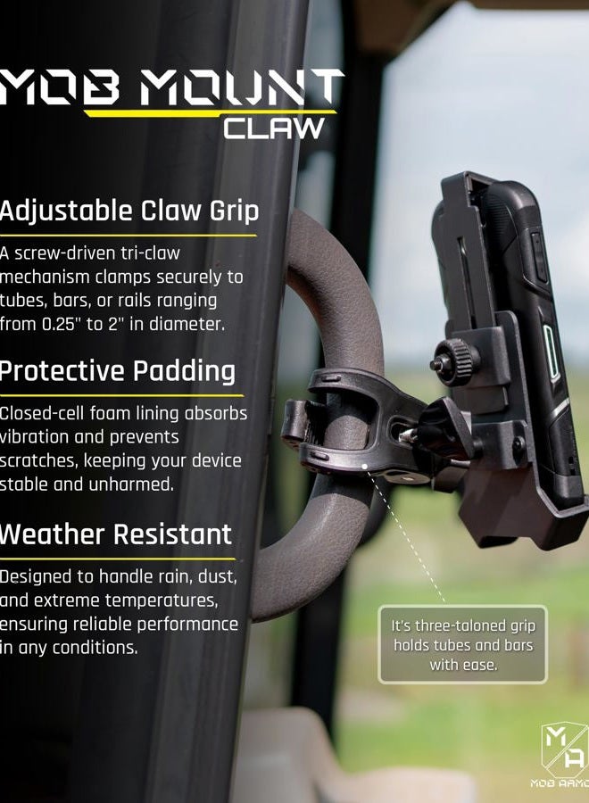 MOB ARMOR Mob Mount Switch Claw Large Black 2.0 - Phone Cradle Motorcycle, Atv, Truck 227G Black - Image 2