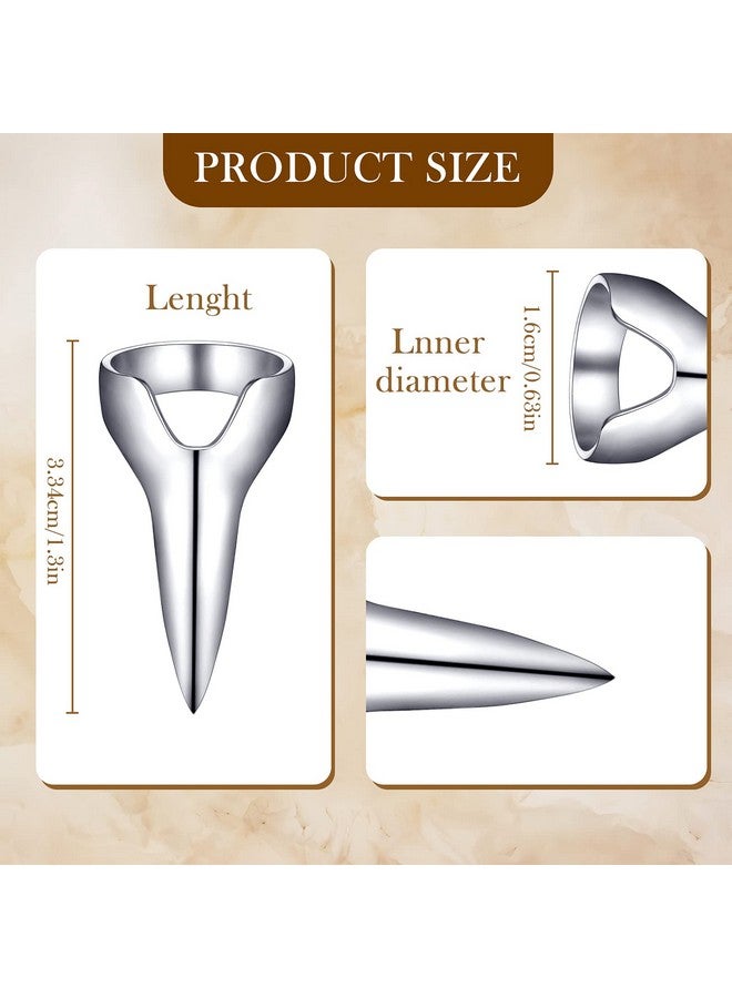 جيديف 6 قطع من حلقات تقسيم الشعر المعدنية - أدوات شعر كلاسيكية للنساء، كوسبلاي الهالوين، وصلات الشعر، للاستخدام في الصالونات (فضي، ذهبي) - Image 2