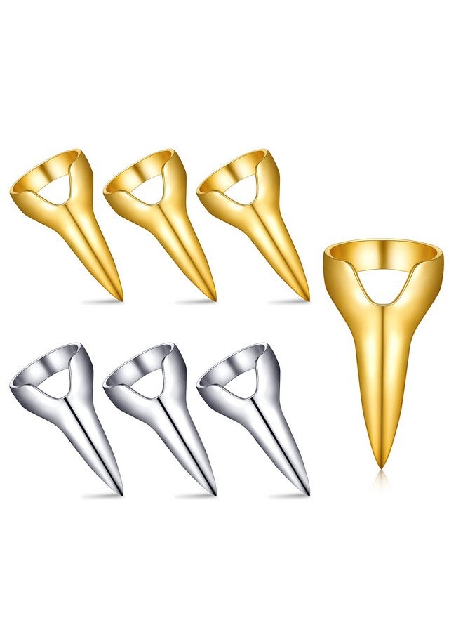 جيديف 6 قطع من حلقات تقسيم الشعر المعدنية - أدوات شعر كلاسيكية للنساء، كوسبلاي الهالوين، وصلات الشعر، للاستخدام في الصالونات (فضي، ذهبي) - Image 1