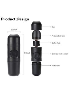 Generic Mini Handheld Coffee Maker, Black  - Image 2