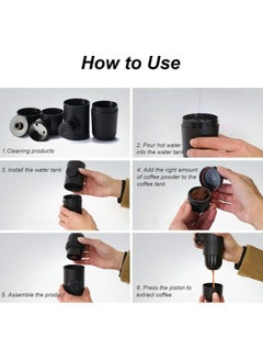 Generic Mini Handheld Coffee Maker, Black  - Image 4