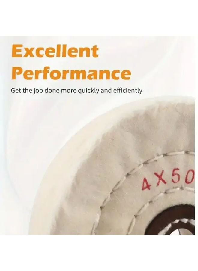 3 Inch Spiral Stitched Gauze Polishing Wheel With 1 2 Inch Shaft Hole For Bench Grinder - Image 3