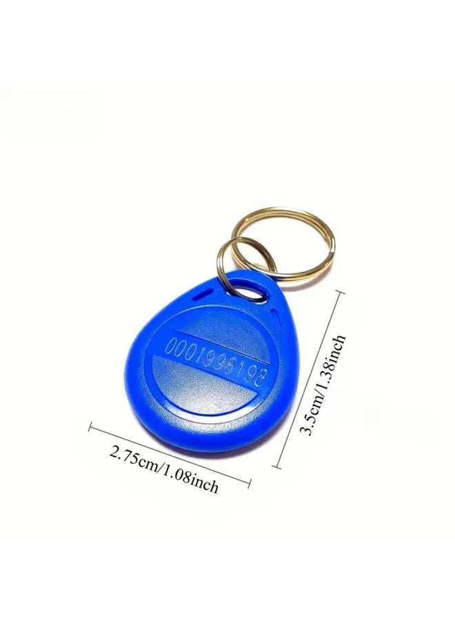 Blue 10Pcs 125kHz TK4100 Proximity Card PVC Key Fob Access Control ID Tag - Image 5