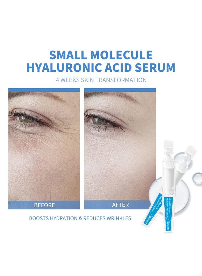BACHERI Small Molecule Hyaluronic Acid Serum Ampoules for Face, with Sodium Hyaluronate - Moisturizing & Plumping Formula for Youthful Skin - Targets Dryness & Fine Lines - 30 Pcs/Box - Image 3