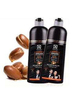 NATURALS Natural black hair dye shampoo with argan oil from Natural Sepi, 400 ml, two pise  - Image 3