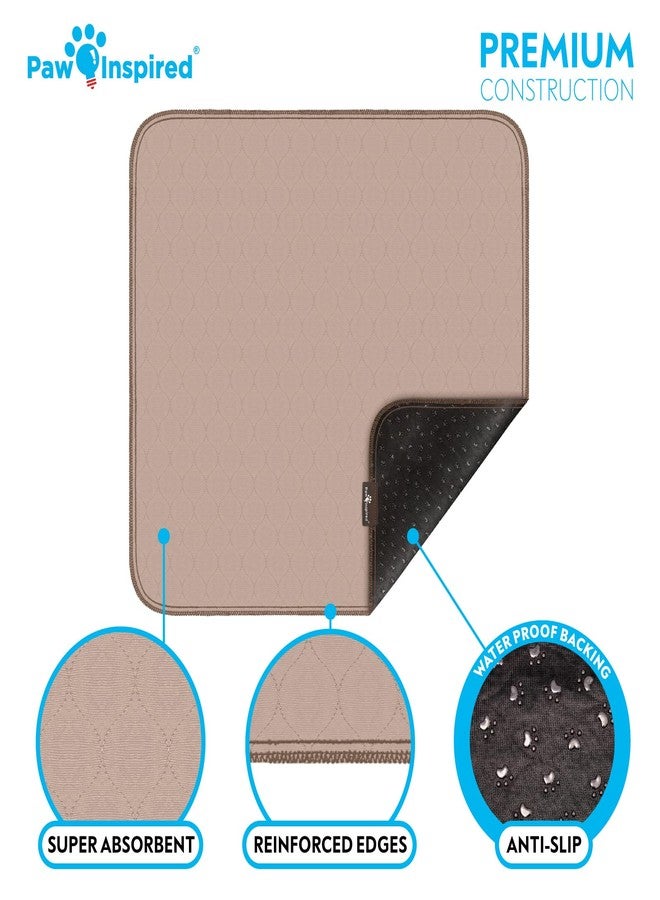 Paw Inspired Washable Pee Pads for Dogs (2 Pack), Leakproof, Non-Slip Reusable Puppy Pads for Potty Training, Whelping, Waterproof Mat (32x30 Inch, Pack of 2) - Image 4