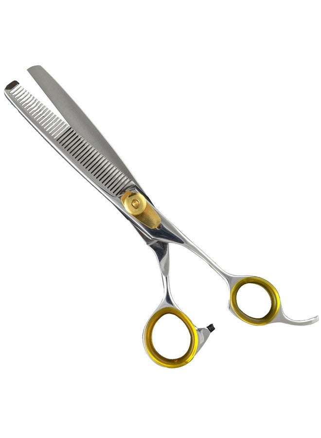 Sharf Professional Cat And Dog Grooming Scissors 6.5" 42Tooth HeavyDuty Thinning Scissors For Dogs And Cats, 440C Japanese Steel Comfortable LongLasting Sharpness For Years - Image 1