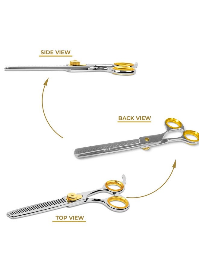 Sharf Professional Cat And Dog Grooming Scissors 6.5" 42Tooth HeavyDuty Thinning Scissors For Dogs And Cats, 440C Japanese Steel Comfortable LongLasting Sharpness For Years - Image 5