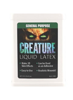 Liquid Latex Fashions Creature Liquid Latex 2 Pack - CLEAR - General Purpose Professional Special Effects, for Halloween Vampire, Monster, Zombie Makeup and Dress up  - Image 3