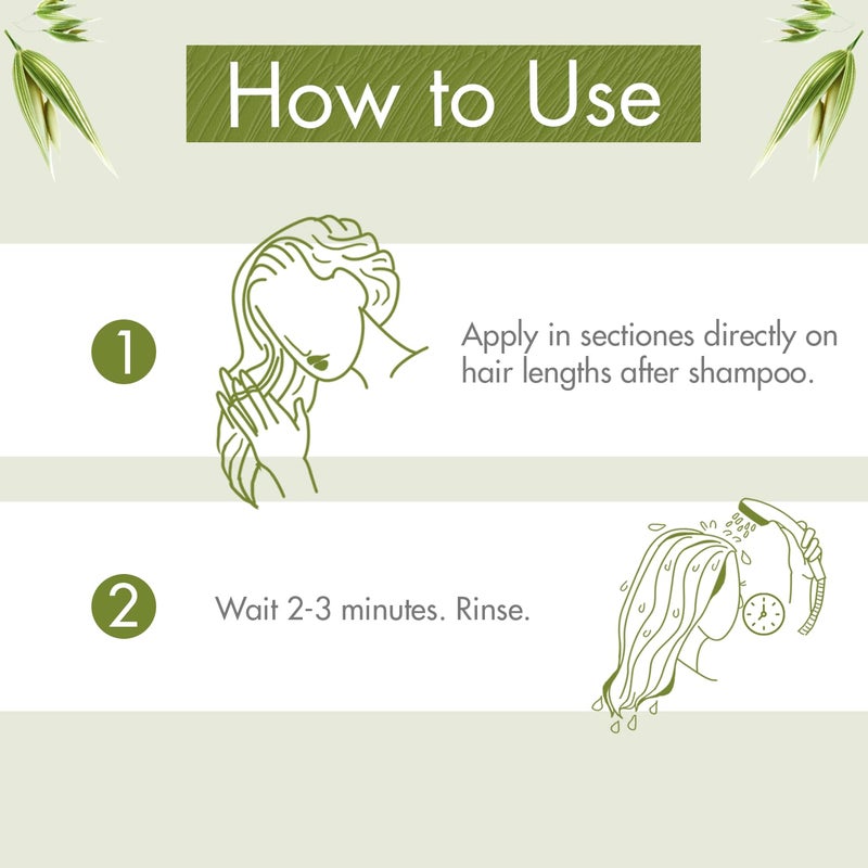 Klorane Ultra-Gentle Conditioner with Oat Milk - Sulfate-Free - Dermatologist and Pediatric Tested - Hypoallergenic, Vegan, Plant-Based Formula - High Tolerance Formula for Whole Family - 6.7 fl. oz. - Image 4