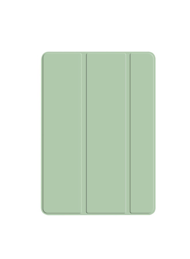 Protective Case For All Ipad Series Tablet Computers Three-fold Side Skin-tone Tpu Soft Shell Solid Color Simple Design-Color:Matcha Green-Applicable Model:iPad Air4 10.9 Inch 2020 - Image 1