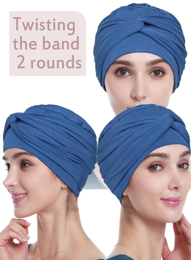 Alnorm Chemotherapy Headwear Breast Cancer Gift Fashionable Head Accessories Blue - Image 2