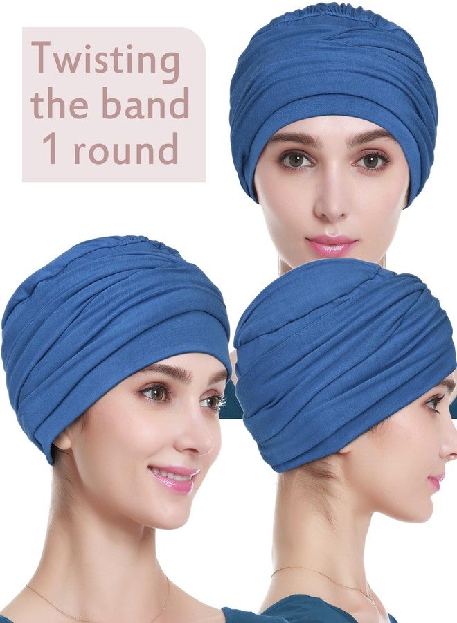 Alnorm Chemotherapy Headwear Breast Cancer Gift Fashionable Head Accessories Blue - Image 5