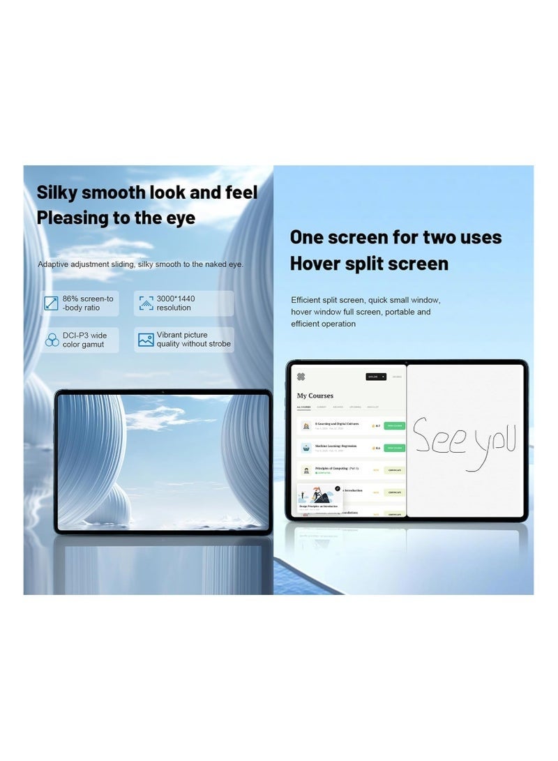 Umiio Smart Tablet PC 10.1″ HD Display | 8GB RAM + 256GB ROM | Dual SIM 5G & WiFi | Front & Rear Cameras | Android Tab with Leather Cover, Wireless Keyboard & Mouse – Blue - Image 3