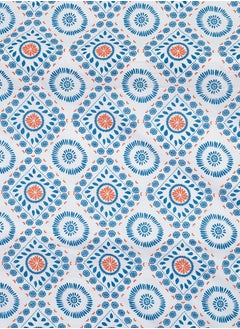 Home-Tex Design King Size 100% Cotton 6 Piece Bed Set with reversible Duvet cover Design Energie - 1 Printed Flat Sheet 240x260 cm 1 Prinetd Duvet Cover 240x200 cm 4 Pillows 50x80 cm Design Energie Blue  - Image 4