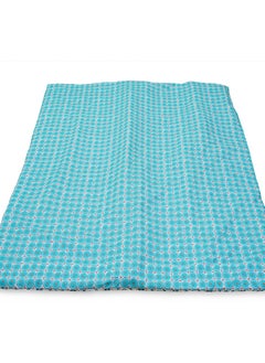 Home-Tex Design King Size 100% Cotton 6 Piece Bed Set with reversible Duvet cover Design Energie - 1 Printed Flat Sheet 240x260 cm 1 Prinetd Duvet Cover 240x200 cm 4 Pillows 50x80 cm Design Energie Blue  - Image 2