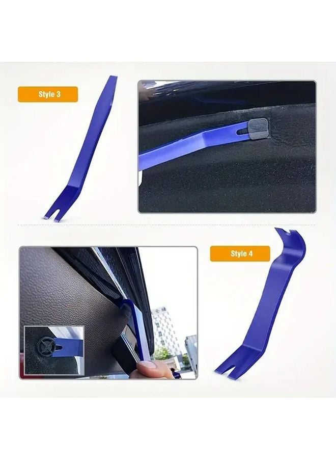 Blue 4pcs Car Interior Trim Removal Tool Kit No Scratch Pry Tools For Door Panel Dashboard - Image 4