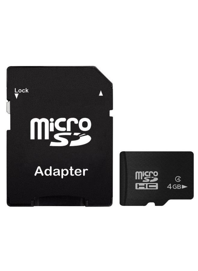 BURAQ - 4GB High Speed Class 10 Micro SD(TF) Memory Card from Taiwan, Write: 8mb/s, Read: 12mb/s (100% Real Capacity)(Black) - Image 1