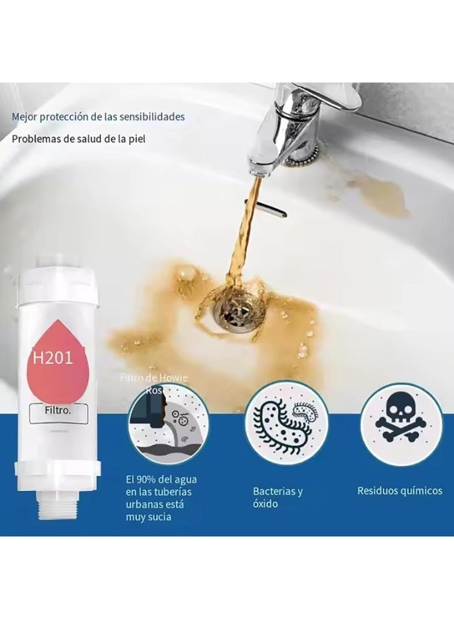 Shower Filter Head with Cherry Scented  - Vitamin C Infuser | Hard Water Softener, Chlorine & Fluoride Remover | Purifying Filtered Shower Head with Beads | Stops Dry Skin & Hair Loss - Image 3