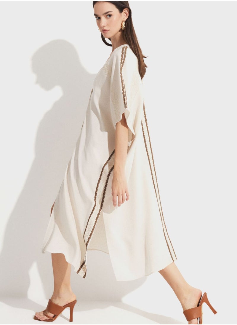 JUNE - V-Neck Side Slit Tunic - Image 1