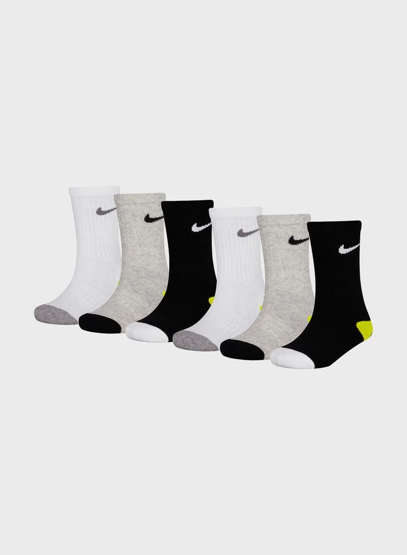 Nike Kids 6 Pack Smiley Crew