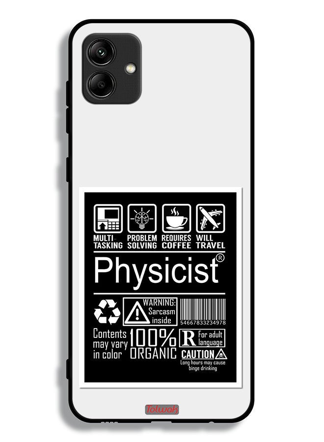 Tolwak Samsung Galaxy A04 Protective Case Cover Physicist Sticker - Image 1