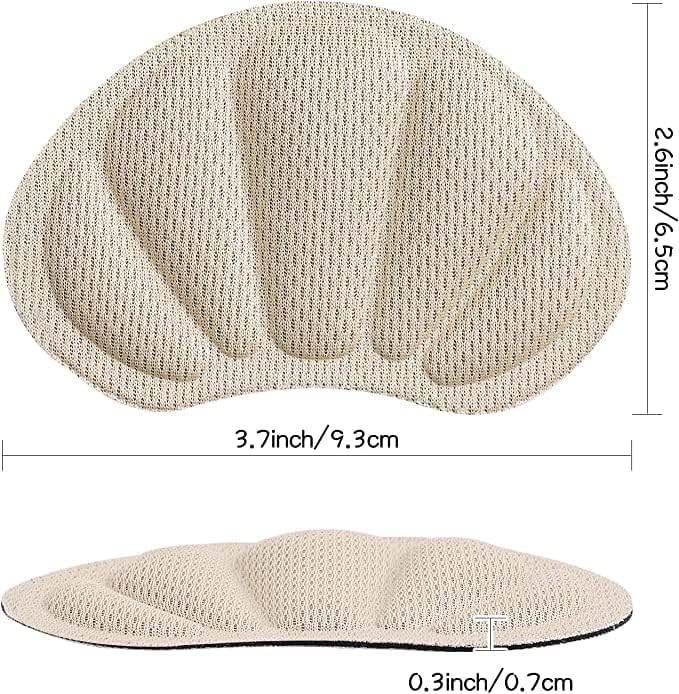MINNESOTA 1Pair Back Cushion Pads Inserts for Women and Men Heel Grips Liner Cushions Inserts for Loose Shoes, Too Big Boots, Improves Shoe Fit and Comfort, Heel Slip and Blister - Image 3