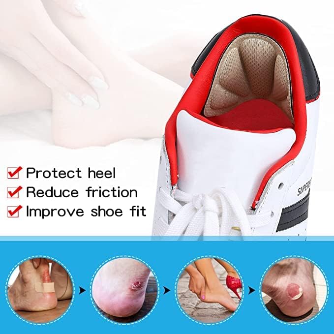 MINNESOTA 1Pair Back Cushion Pads Inserts for Women and Men Heel Grips Liner Cushions Inserts for Loose Shoes, Too Big Boots, Improves Shoe Fit and Comfort, Heel Slip and Blister - Image 5
