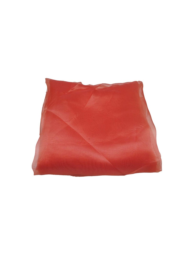 Pehnava Fab studio - Pehnava Fab Studio Tissue Organza Fabric for Dress Cloth Material for Use in Fancy Garments Making Frocks GownsDresses and Also Wrapping Party Wedding DecorationsLight Red1 Meter - Image 1