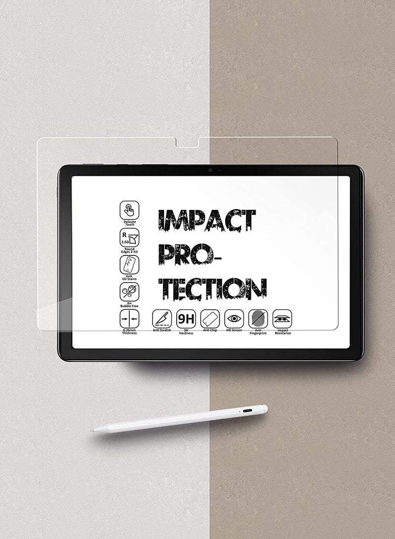 دبليو تيك سامسونج جالاكسي تاب A8 10.5 2021 10.5 بوصة بريميوم سيريز 2D واقي شاشة من الزجاج المقسى (TSGPCN) - شفاف - Image 4