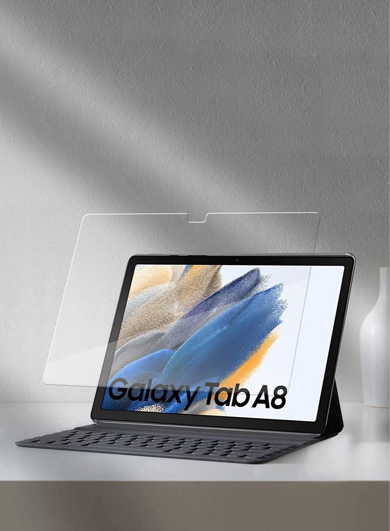 دبليو تيك سامسونج جالاكسي تاب A8 10.5 2021 10.5 بوصة بريميوم سيريز 2D واقي شاشة من الزجاج المقسى (TSGPCN) - شفاف - Image 3
