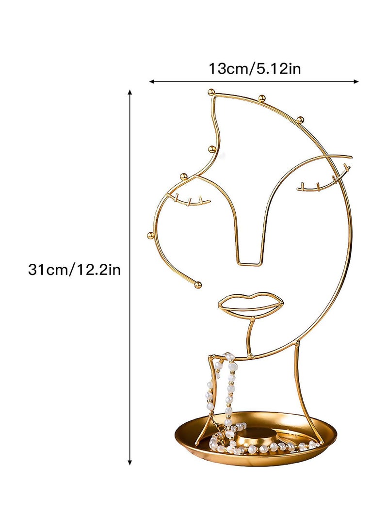 GGOOT Hanging Jewelry Organizer, Creative Jewelry Rack, Tabletop Countertop Free Standing Necklace Holder Display for Necklaces Bracelet Earrings and Ring - Image 5