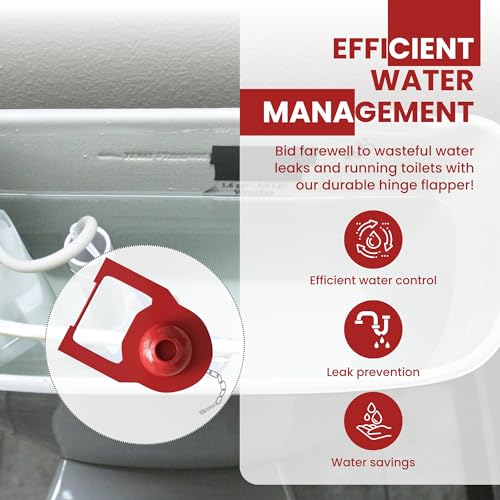 Gadgetime USA Hinge Toilet Flapper Replacement Compatible with Kohler Models - Toilet Tank Flapper Compatible with Kohler Models Including San Raphael & Rosario - Solution for Leak & Water Waste - Image 2