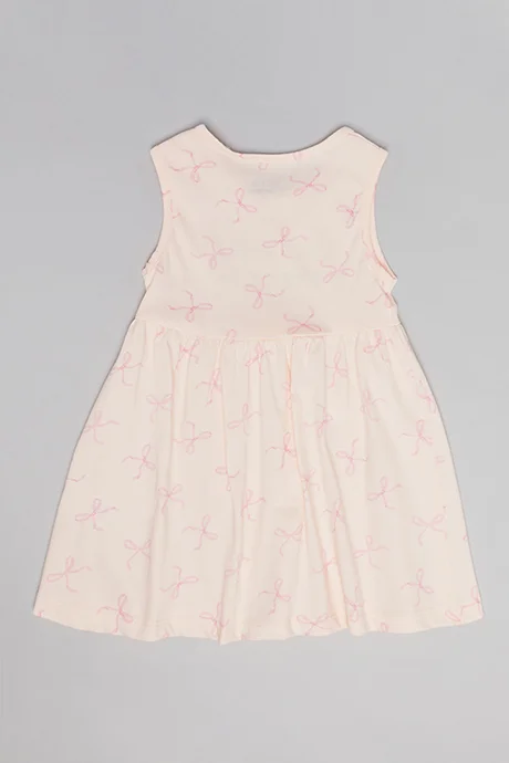 R&B Printed Sleeveless Fit & Flare Dress