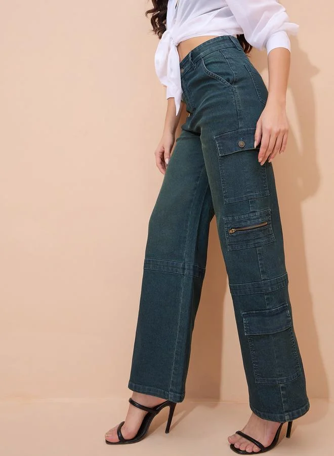 SASSAFRAS Overdyed Denim Straight Fit Jeans