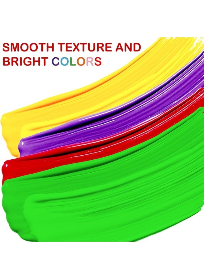 AROIC 8PCS Washable Finger Paint for Kids, Non-Toxic Finger Paint 8Colors, Art Painting Supplies for Toddlers, Finger Painting Supplies for Kids Boys Girls Gifts, Hand Painting DIY Crafts - Image 2