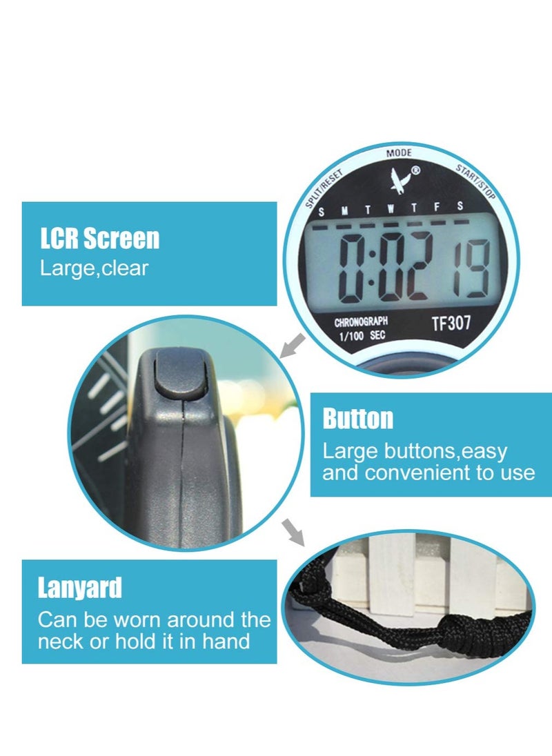 SYOSI - Timer, Professional Digital Sports Stopwatch Timer, Shockproof Stopwatch with Extra Large Number Display, Great for School Community or Personal, Track Field Events and Swim Events - Image 1