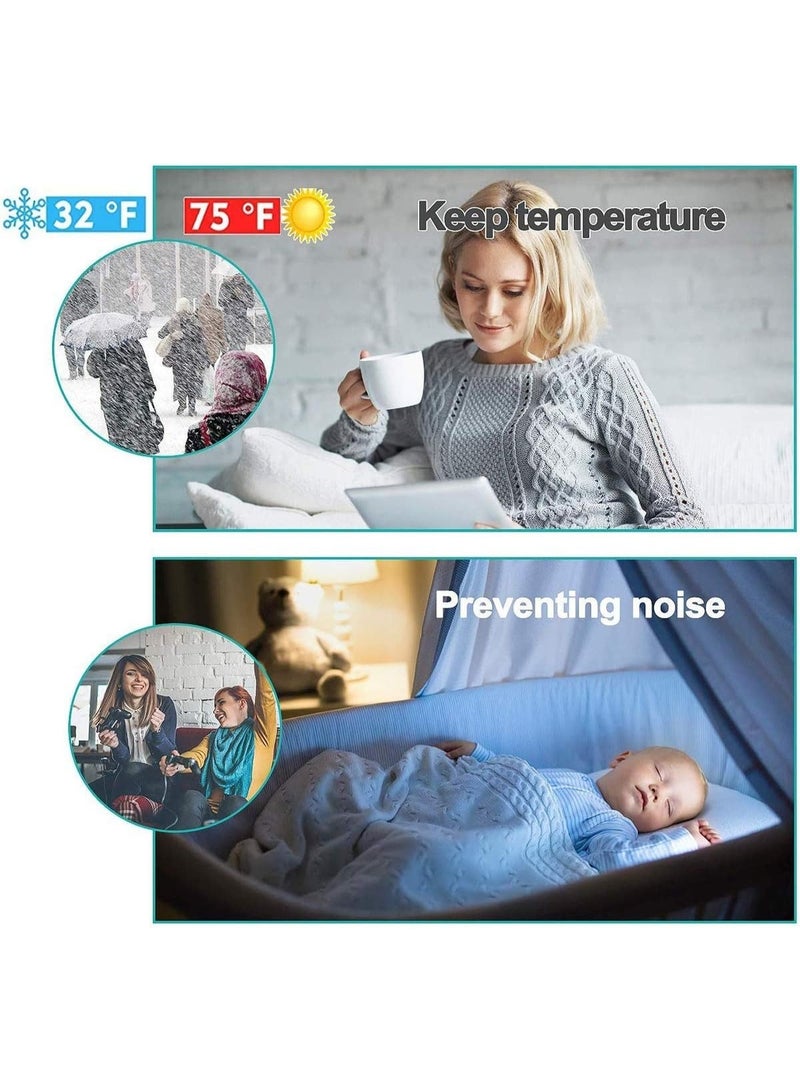 كوينز مانع تسرب أسفل الباب – شريط عازل للهواء والصوت – مقاوم للعوامل الجوية، متين من السيليكون – العرض 2 بوصة × الطول 39 بوصة، باللون الأسود – مناسب للأبواب الداخلية والخارجية - Image 3