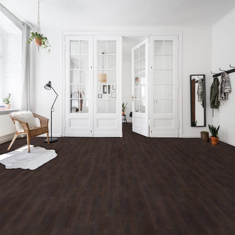 Achim Vinyl Peel and Stick Floor Tile, Self-Adhesive Wood Plank, 10-Pack (15 Square Feet) - 6 Inch Width, 36 Inch Length, 1.2mm - Espresso - Easy DIY Nexus Planks for Any Room by Achim Home Decor - Image 2