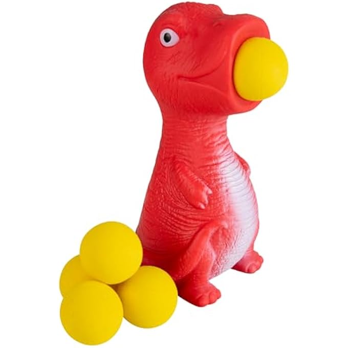 ORB Curiosities Ball Popper Ultra Fantasy 2 Pack - Dinosaur and Unicorn Squeeze & Launch Ball Popper Toys w/ 5 Foam Balls Each - Ball Shooting, Stress Relieving, Squishy Sensory Animal Toys for Kids - Image 2