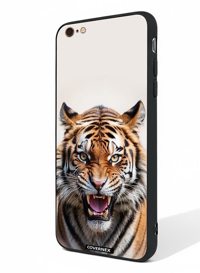 Covernex Apple iPhone 6 Plus Protective Case Cover Printed Featuring Roaring Tiger - Image 1